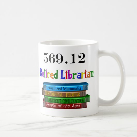 Mug Bibliothécaire retraité 569,0 (système décimal de (Droite)