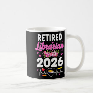 Mug Bibliothécaire retraité estimé 2026 bibliothécaire