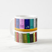 Mug bibliothèque bibliothèque bibliothèque lecture (Devant gauche)