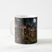 Mug Bibliothèque de champignons au clair de lune, art  (Devant gauche)