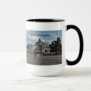 Mug Bibliothèque du Congrès en Motif mosaïque