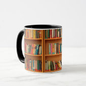 Mug Bibliothèque Livres Librairie Vêtements de livres  (Devant gauche)