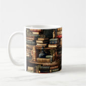 Mug Bibliothèque Livres Librairie Vêtements de livres (Gauche)