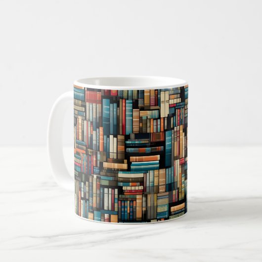 Mug Bibliothèque Livres Librairie Vêtements de livres (Devant gauche)