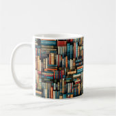 Mug Bibliothèque Livres Librairie Vêtements de livres (Gauche)