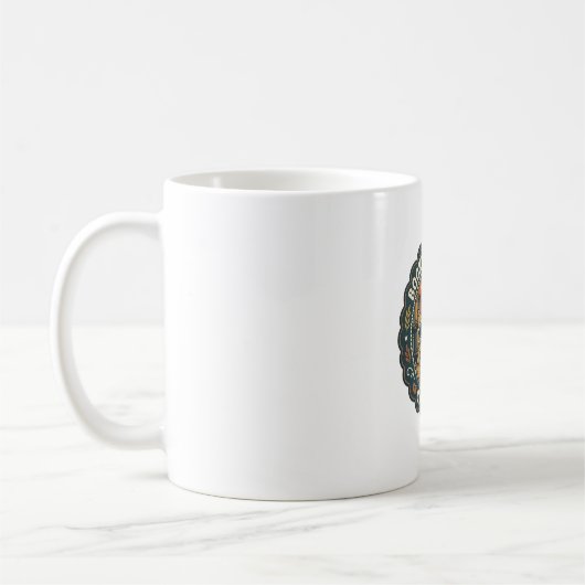 Mug Bibliothèque livresque Chat POD Vector Art - Bibli (Gauche)