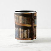 Mug Bibliothèque médiévale et livres de conception de  (Centre)