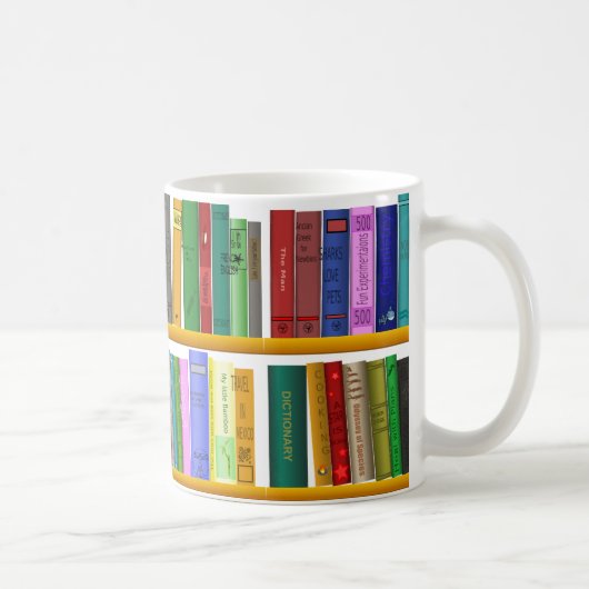 Mug Bibliothèque pour le génie. Livres pour les (Droite)