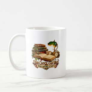 Mug Bibliothèque Vintage – L'Horloge Peut Attendre