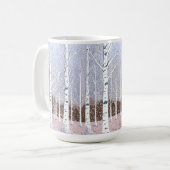 Mug Bibouleau neigeux Noël Dusty Blue ID1003 (Devant gauche)