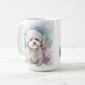 MUG BICHON BICHON FRISE CHIEN FACE (Devant gauche)