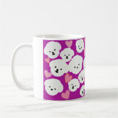Mug Bichon bouffant et coeurs boug (Gauche)