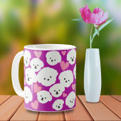 Mug Bichon bouffant et coeurs boug