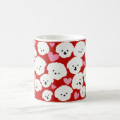 Mug Bichon bouffant et coeurs boug (Centre)