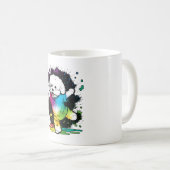 Mug Bichon coloré Kawaii Dancing (Devant droit)
