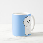 Mug Bichon Frise. (Devant droit)