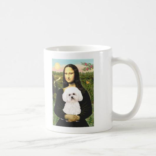 Mug Bichon Frise 2R - Mona Lisa (Droite)