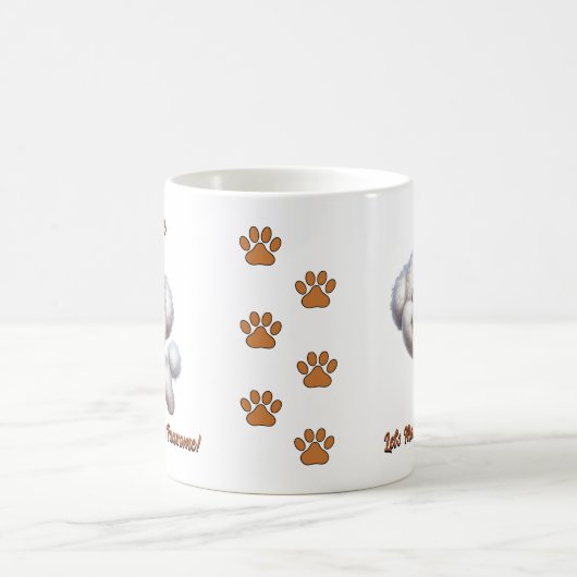 Mug Bichon Frise, Ajouter le nom du chien, Modifier le (Centre)