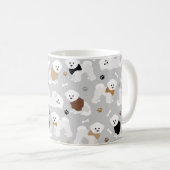 Mug Bichon Frise Bones and Paws Grey (Devant droit)