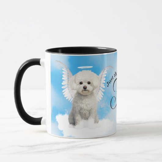 Mug Bichon Frise Dog Angel Custom Pet Memorial (Gauche)