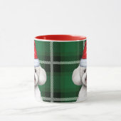 Mug Bichon Frise Dog et Green Holiday Plaid (Centre)