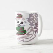 Mug Bichon Frise Hiver (Devant droit)