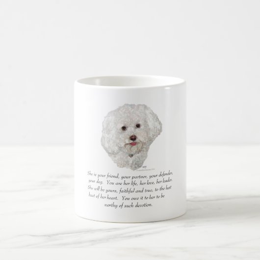 Mug Bichon Frise Keepsake (Centre)
