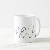 Mug Bichon Frisé Le Coeur de Saint Valentin (Devant droit)