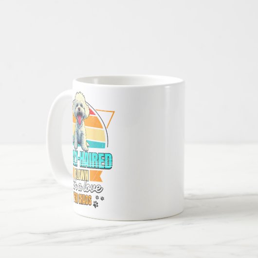 Mug Bichon Frise Lover Funny Bichon Frise Retro  (Devant gauche)