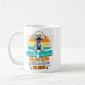 Mug Bichon Frise Lover Funny Bichon Frise Retro  (Gauche)