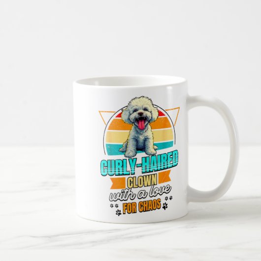 Mug Bichon Frise Lover Funny Bichon Frise Retro  (Droite)