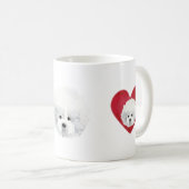Mug Bichon Frise _ mélange _ (Devant droit)