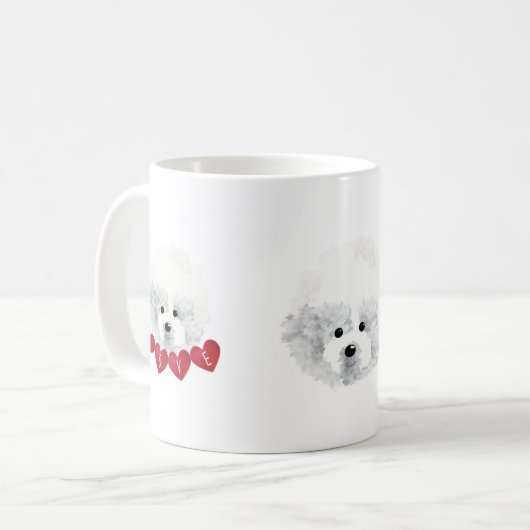 Mug Bichon Frise _ mélange _ (Devant gauche)