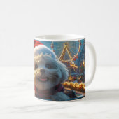 Mug Bichon Frise Montagnes Russes Noël (Devant droit)
