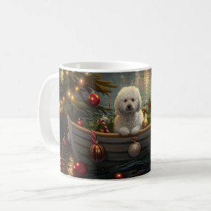 Mug Bichon Frise Noël Festive Voyage