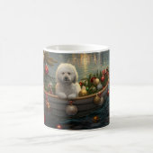 Mug Bichon Frise Noël Festive Voyage (Centre)