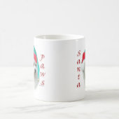 Mug Bichon Frise Père Noël Paws (Centre)
