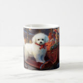 Mug Bichon frisé période de fêtes de Noël (Centre)