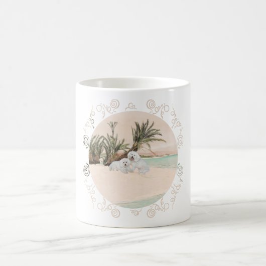 Mug Bichon Frise Plage de Palmyre (Centre)