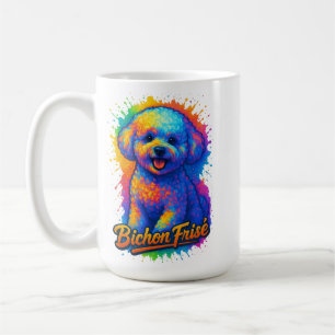 Mug Bichon Frisé Pop Art Vibrant