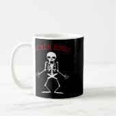 Mug Bicken Bones Skeleton Halloween Funny Bones Love W (Gauche)