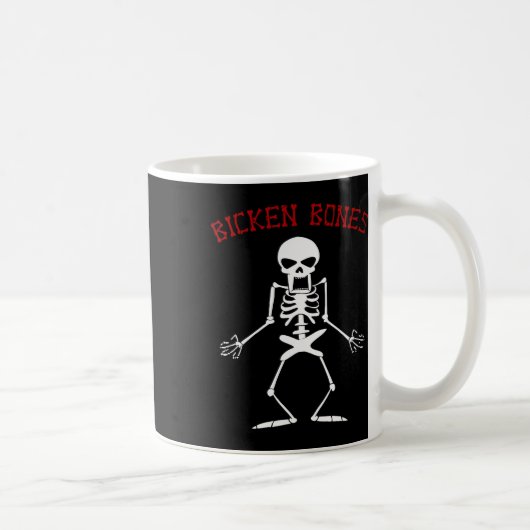 Mug Bicken Bones Skeleton Halloween Funny Bones Love W (Droite)
