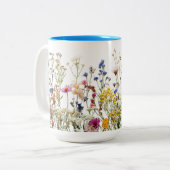 Mug bicolore 15 oz (bleu) (Devant gauche)