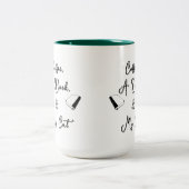 Mug bicolore 15 oz (vert foncé) (Centre)
