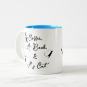 Mug bicolore 325 ml (bleu ciel) (Devant gauche)