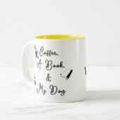Mug bicolore 325 ml (jaune) (Devant gauche)