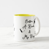 Mug bicolore 325 ml (jaune) (Devant droit)