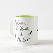 Mug bicolore 325 ml (vert clair) (Devant gauche)