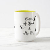 Mug bicolore 425 ml (jaune) (Devant droit)