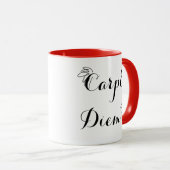 Mug bicolore 6 Carpe Diem (Devant droit)